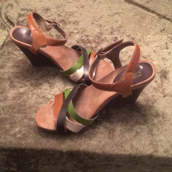 Mossimo Supply Co Wedge Sandals Sz 6.5 - Picture 2 of 4